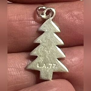 🆕 Sterling Silver Christmas 🎄 Tree Pendant Charm